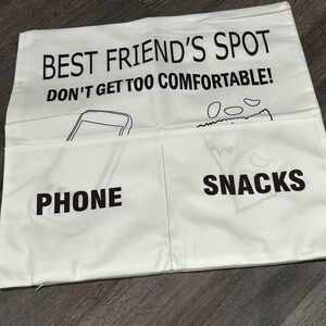 Best Friend's Spot throw pillow cover  - White 18X18